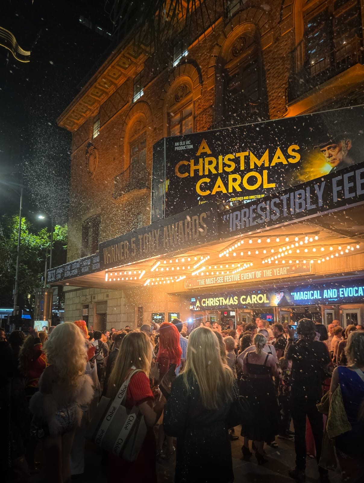 A Christmas Carol 2024, Comedy Theatre Melbourne Exterior by Raffy Halim