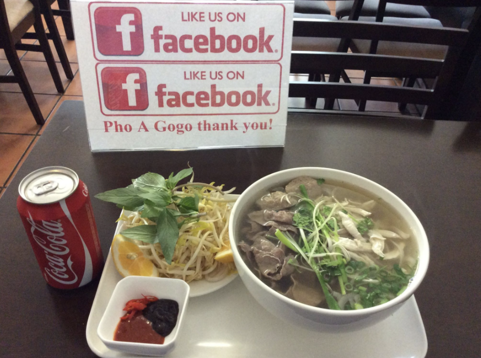a bowl of traditional pho in Southbank