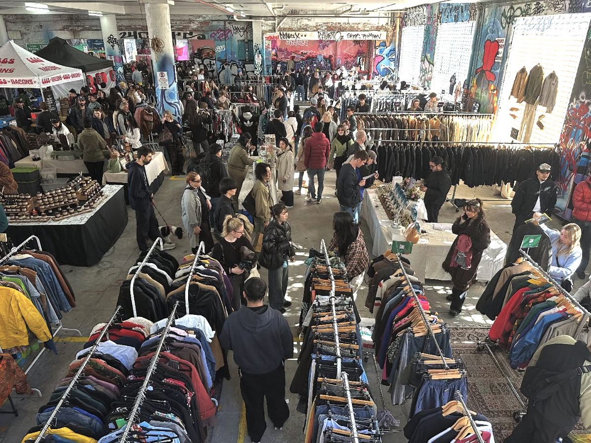 Indoor booths at Fitzory Market