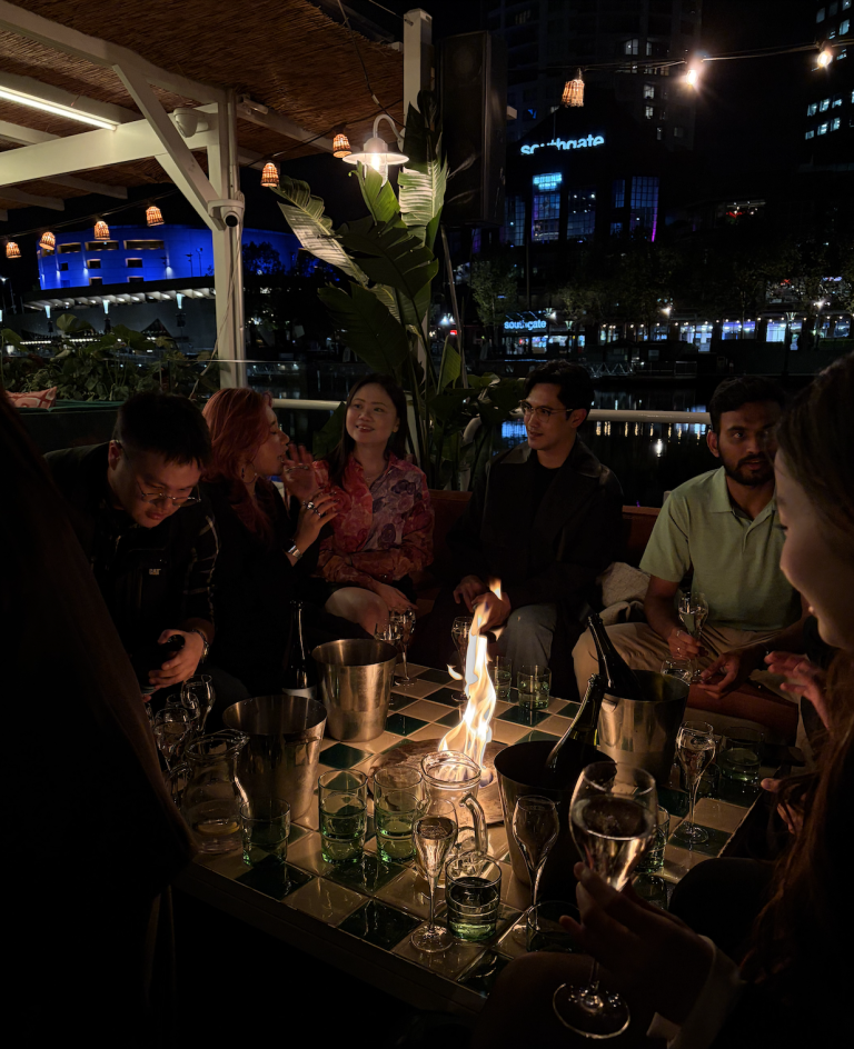 A photogenic night out on Afloat, photograph from author.
