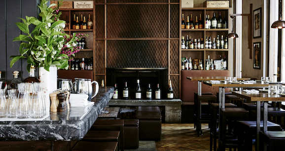 Interior of Bistro Gitan