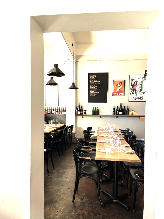 Bar Liberty hardwood floor Fitzroy wine bar