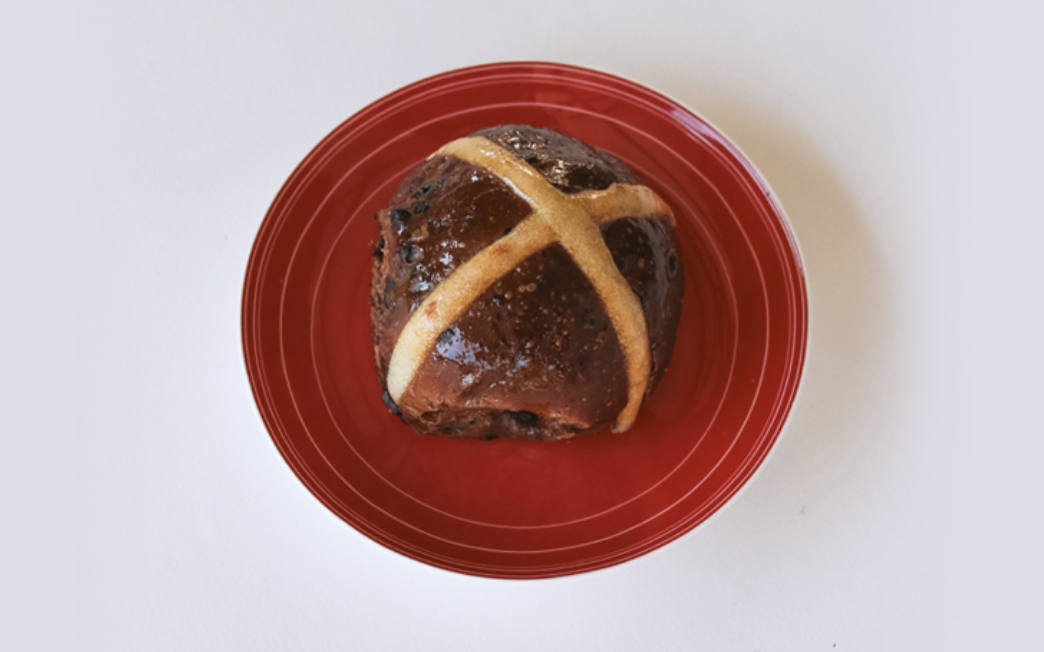 Q le Baker hot cross bun bar Prahran Market Melbourne Easter 2026 with miso honey butter.