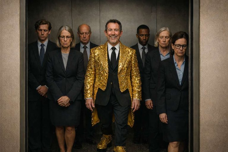 Nick Abrahams performing The Accidental Lawyer at Melbourne International Comedy Festival 2026, Crowne Plaza Melbourne