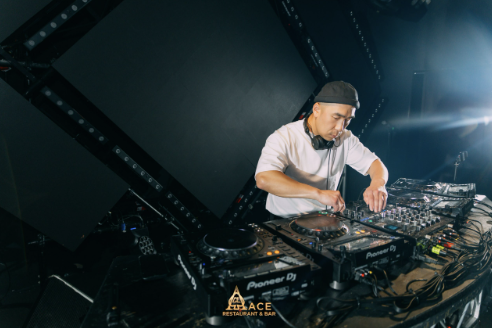 Live DJ performance at Hawker 88 Night Market Melbourne entertainment stage