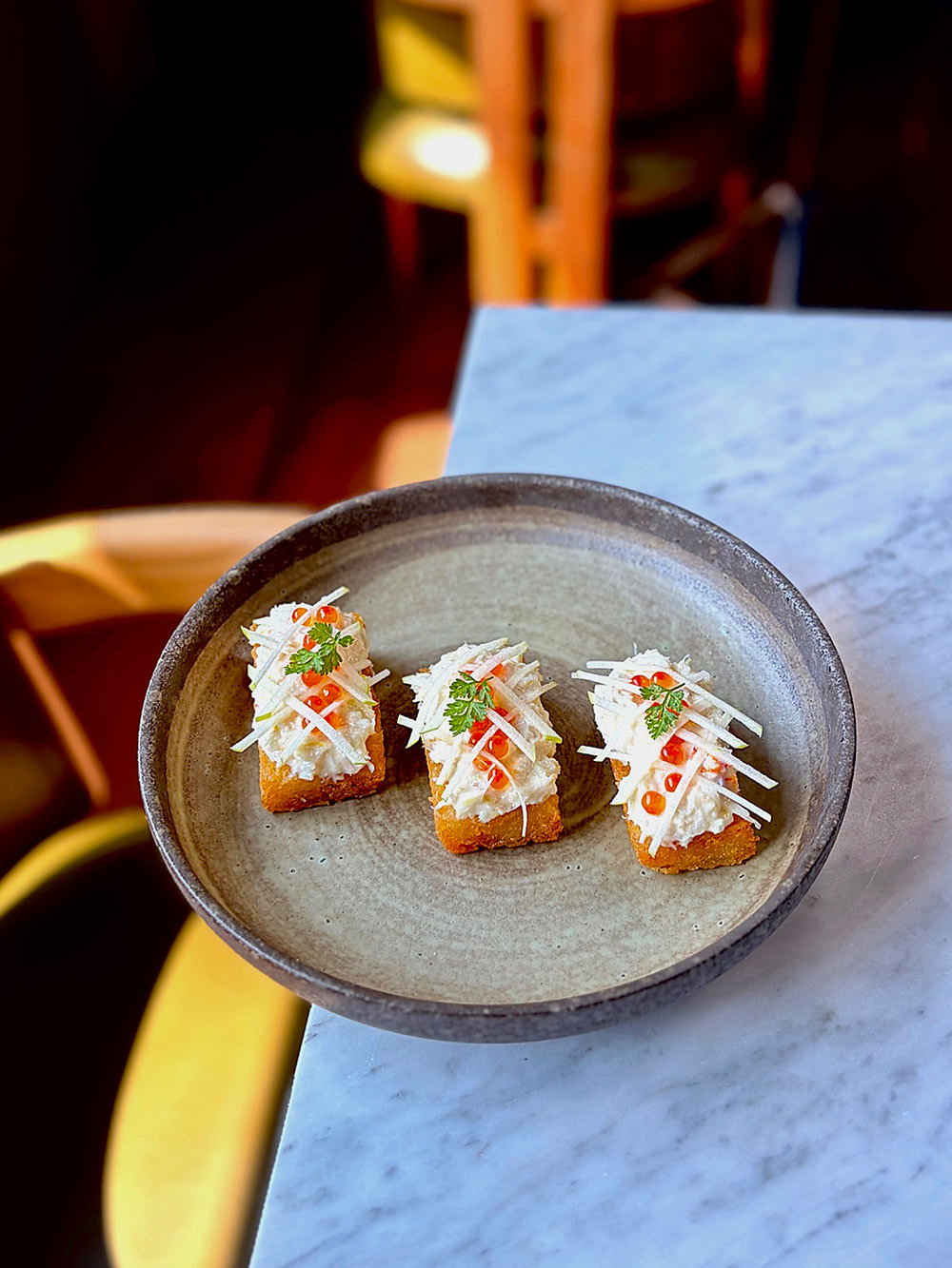 Crab Rosti by Enbarr, elevated Irish dining in Kensington, Melbourne
