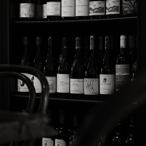 V Wine Salon minimal interior Spring St Melbourne